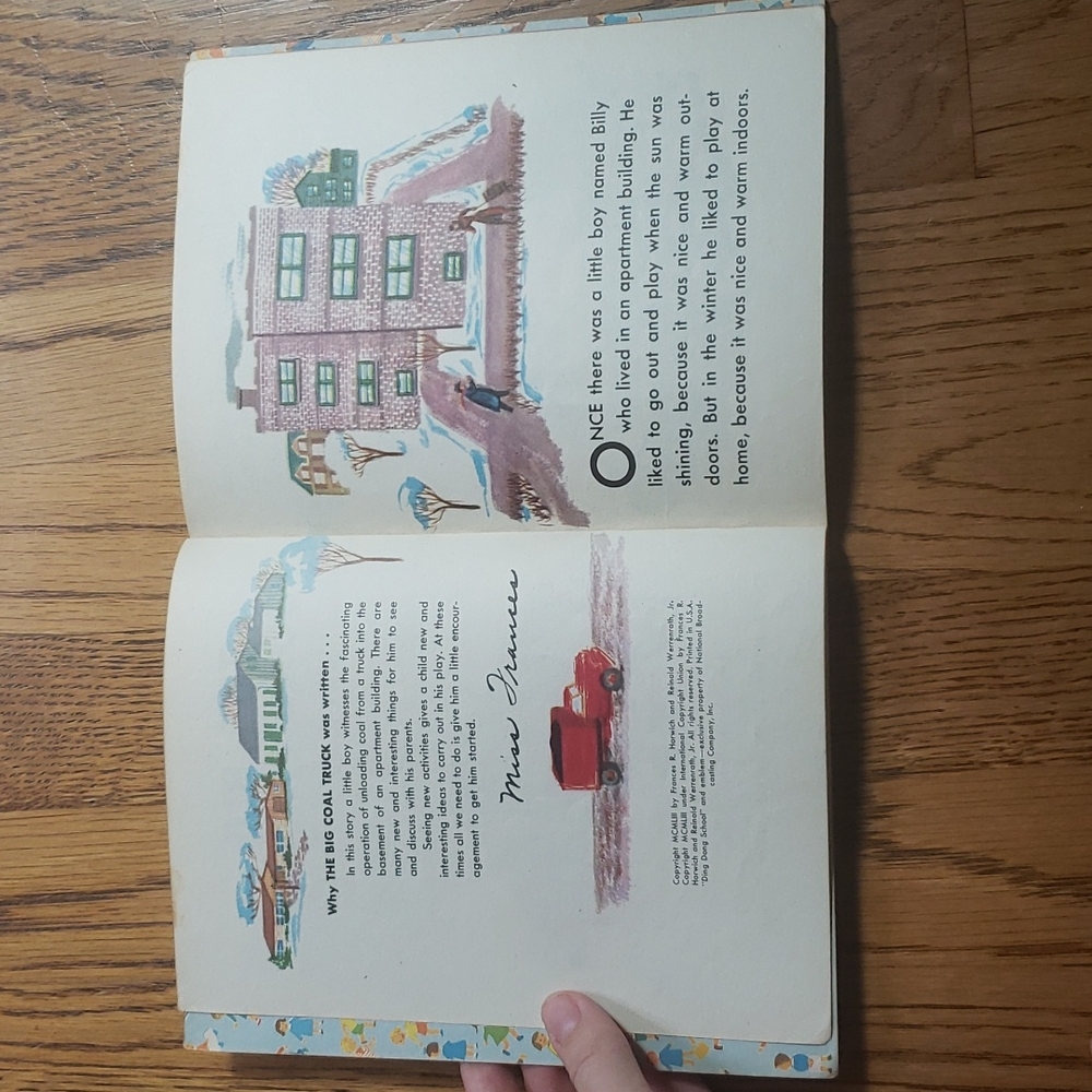 Vintage 50s-60s The Big Coal Truck Hardcover Children's Book - Picture 3 of 5